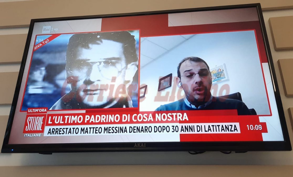 Cattura di Matteo Messina Denaro, Borrometi su Rai 1: “Un arresto storico, un punto di partenza”