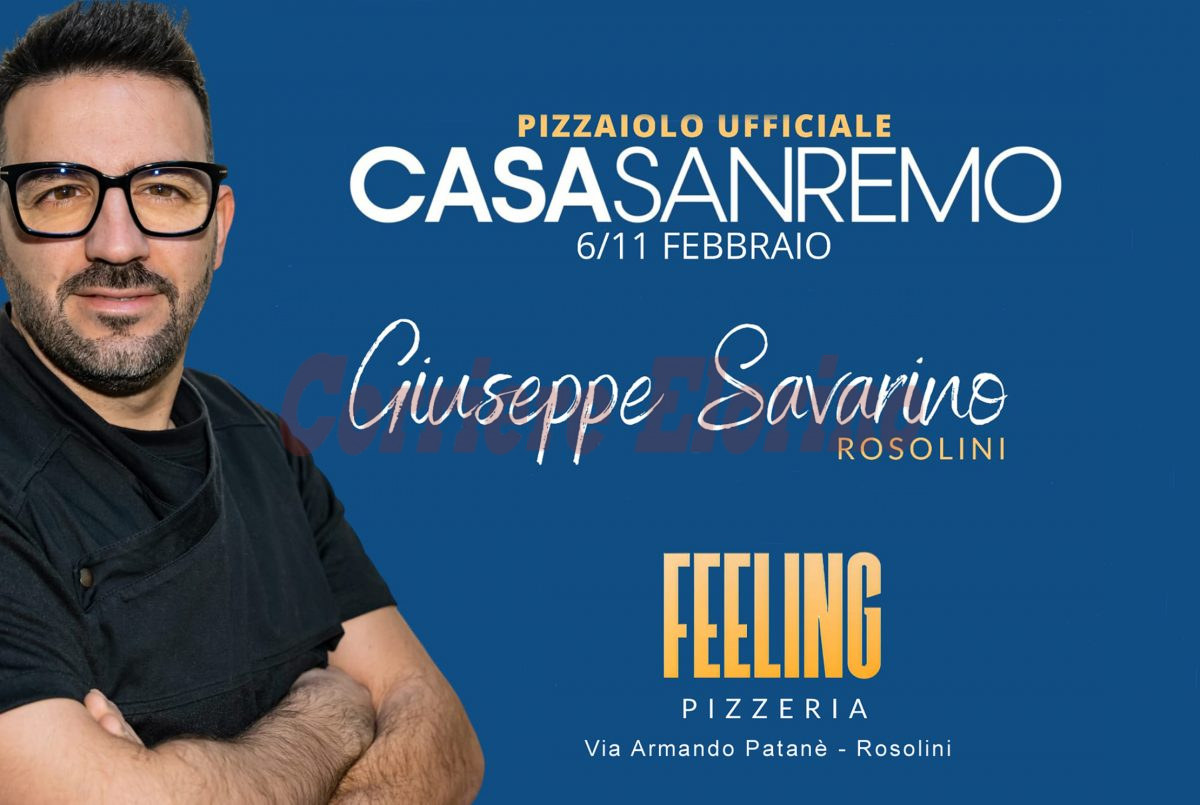 Festival 2023, tra i 40 pizzaioli selezionati per Casa Sanremo anche il rosolinese Giuseppe Savarino