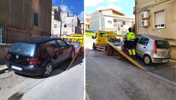 Auto abbandonate e non assicurate per le vie di Rosolini, il Comando di Polizia Municipale avvia le rimozioni forzate