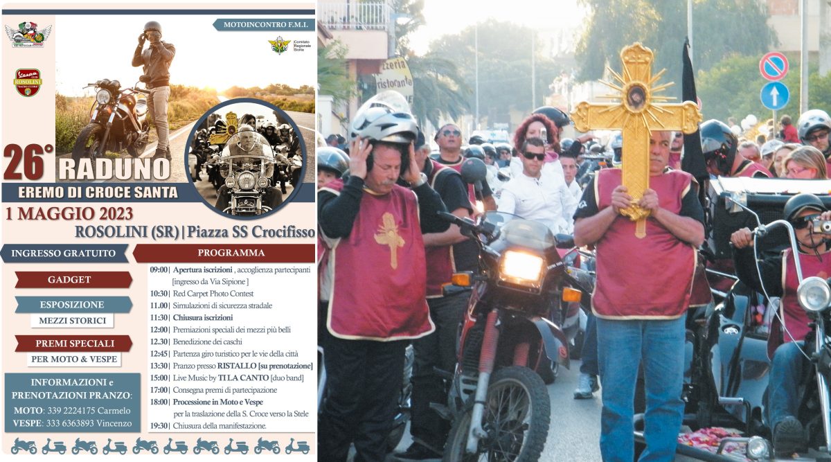 Raduno del 1° Maggio, in piazza Crocifisso l’evento organizzato dal Motoclub e il Vespaclub Rosolini