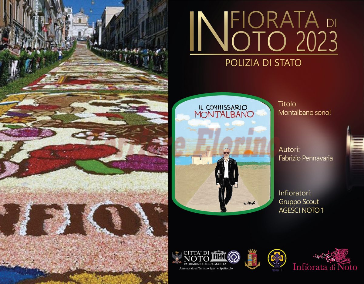 Il bozzetto del rosolinese Fabrizio Pennavaria scelto per la 44ª edizione dell’Infiorata di Noto