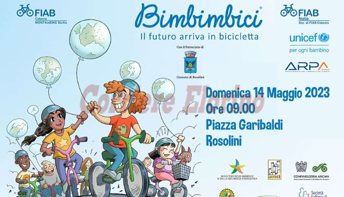 FIAB Noto presenta l’edizione 2023 di BIMBIMBICI a Rosolini