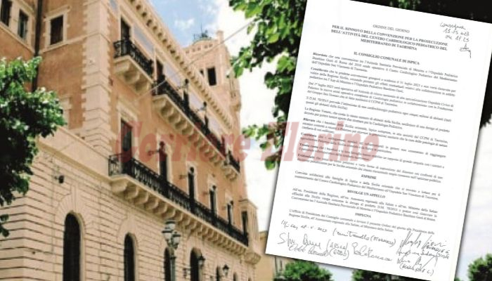 Il Consiglio Comunale di Ispica: “Non chiuda Cardiochirurgia pediatrica di Taormina”