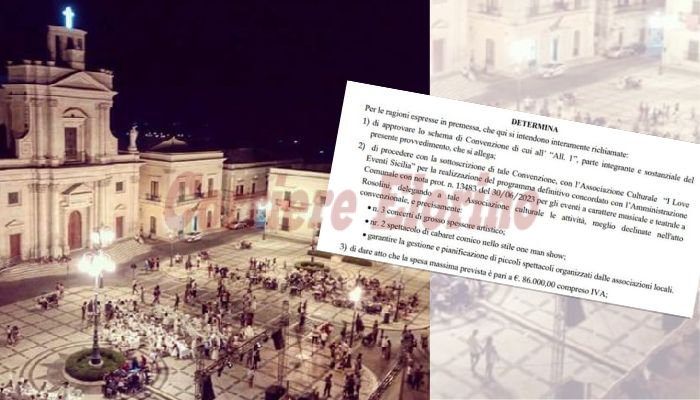 Bando per l’Estate Rosolinese, è “I Love Eventi Sicilia” ad aggiudicarsi gli 86.000 euro per gli eventi