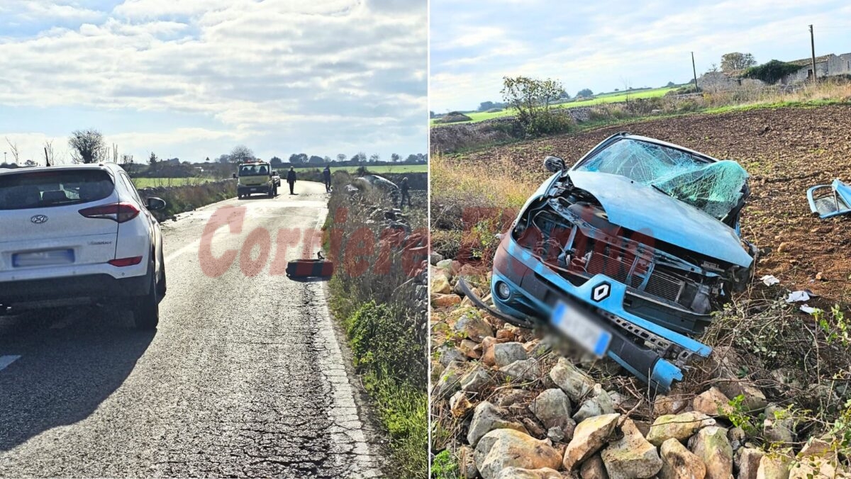 Violento scontro tra due auto sulla SP34 Rosolini-Modica: 24enne finisce in ospedale