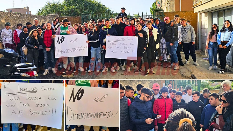 “No al dimensionamento del nostro istituto”, stamattina la protesta degli studenti del Calleri di Rosolini
