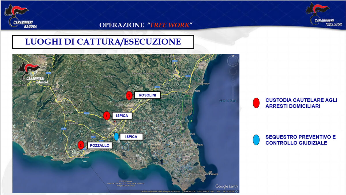 Operazione anti-caporalato “Free Work”: arrestati tre imprenditori ed eseguito sequestro preventivo per 850.000 euro