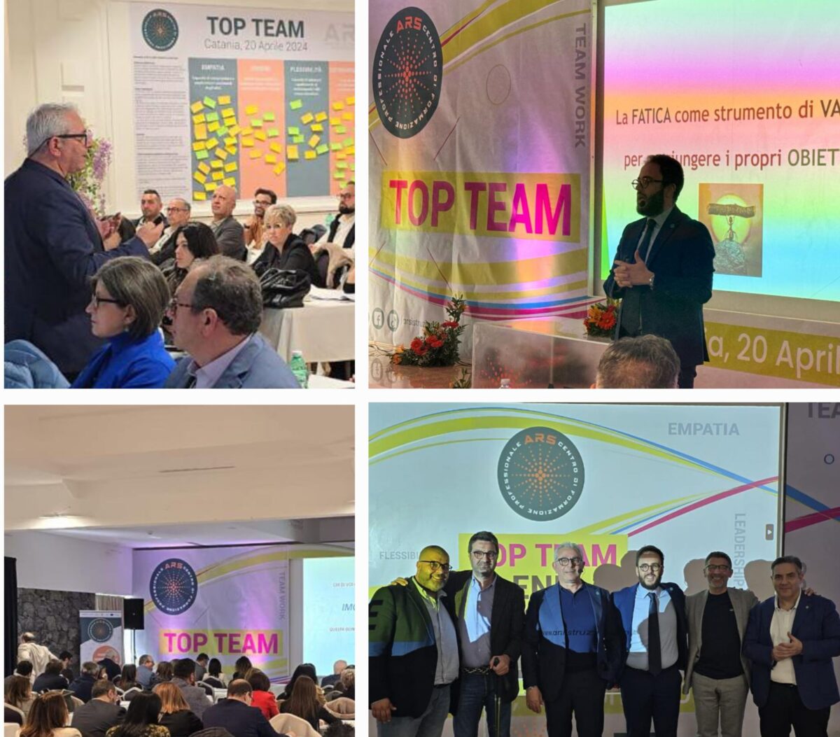 Grande successo per l’evento di Formazione “Top Team” a Catania organizzato da A.R.S. Centro di Formazione Professionale