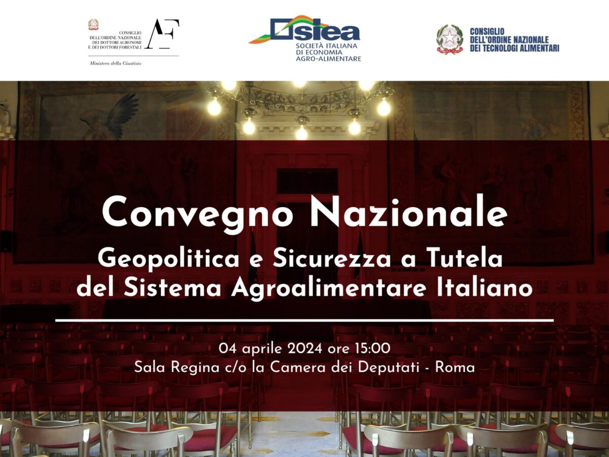 Convegno nazionale Geopolitica e Sicurezza a Tutela del Sistema Agroalimentare Italiano: tra i relatori dell’evento nazionale due professionisti rosolinesi