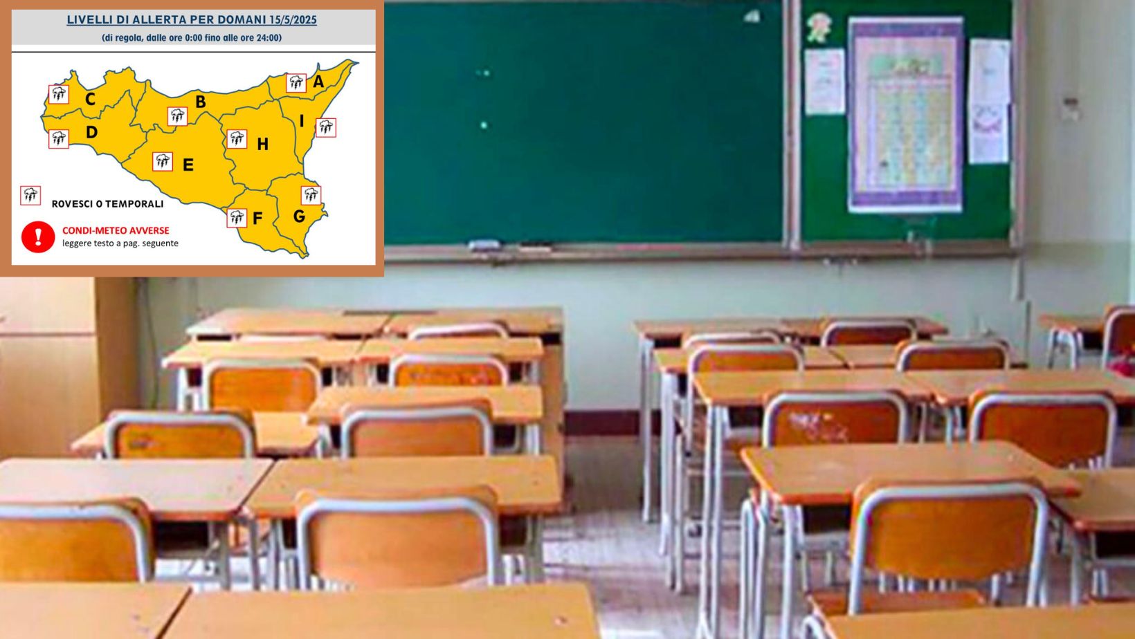 Allerta meteo Arancione, domani scuole chiuse anche a Rosolini Allerta meteo Arancione, domani scuole chiuse anche a Rosolini