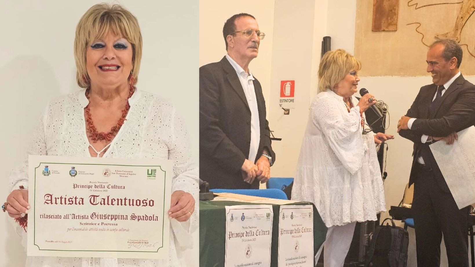 Premio Nazionale Principe della Cultura a Giusi Spadola Incatasciato: “Artista talentuosa per l’anno 2025” Premio Nazionale Principe della Cultura a Giusi Spadola Incatasciato: “Artista talentuosa per l’anno 2025”