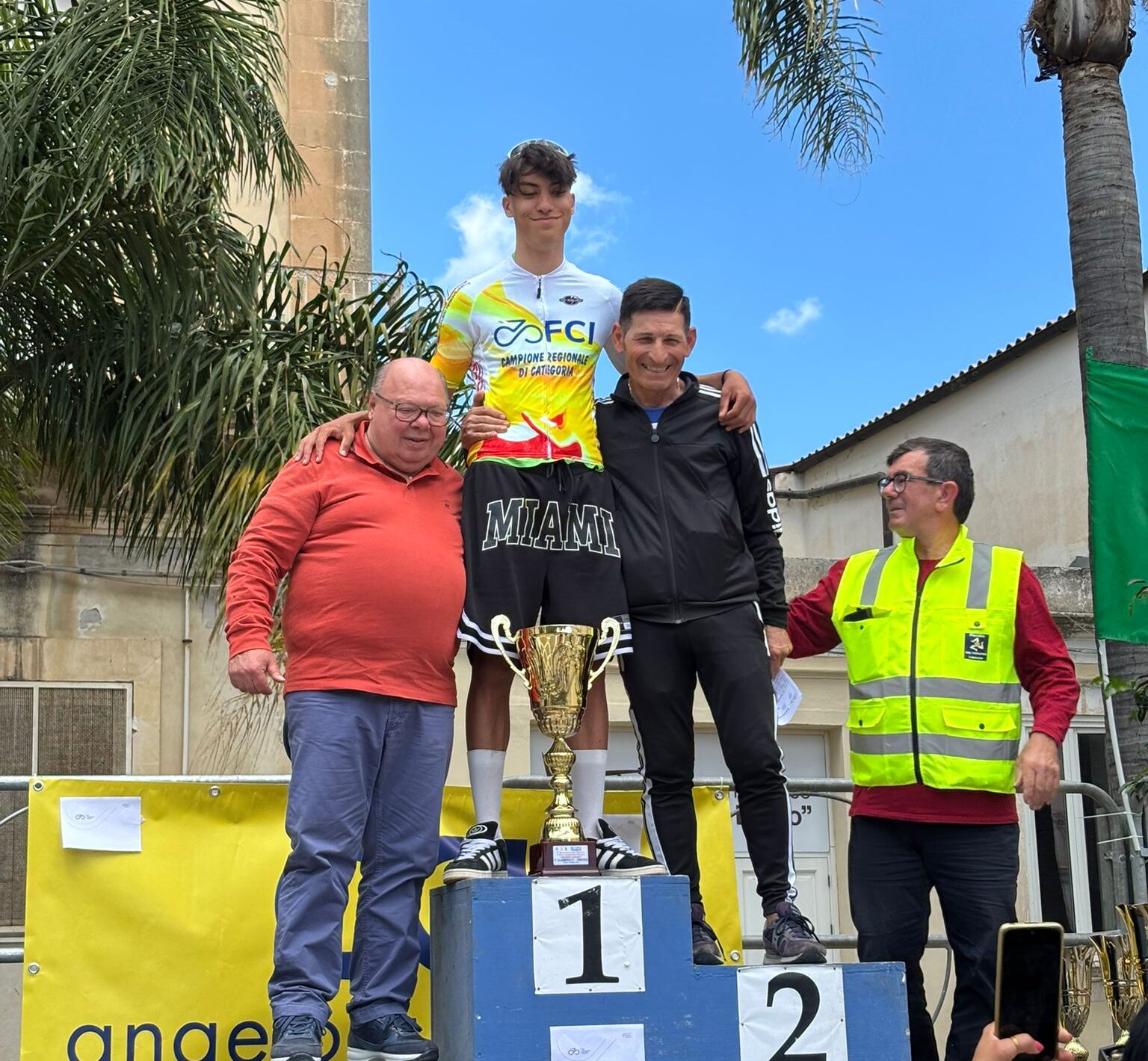 Ciclismo, Samuele Basile trionfa alla 102ª Coppa Ascensione di Floridia e conquista la maglia regionale di categoria Ciclismo, Samuele Basile trionfa alla 102ª Coppa Ascensione di Floridia e conquista la maglia regionale di categoria