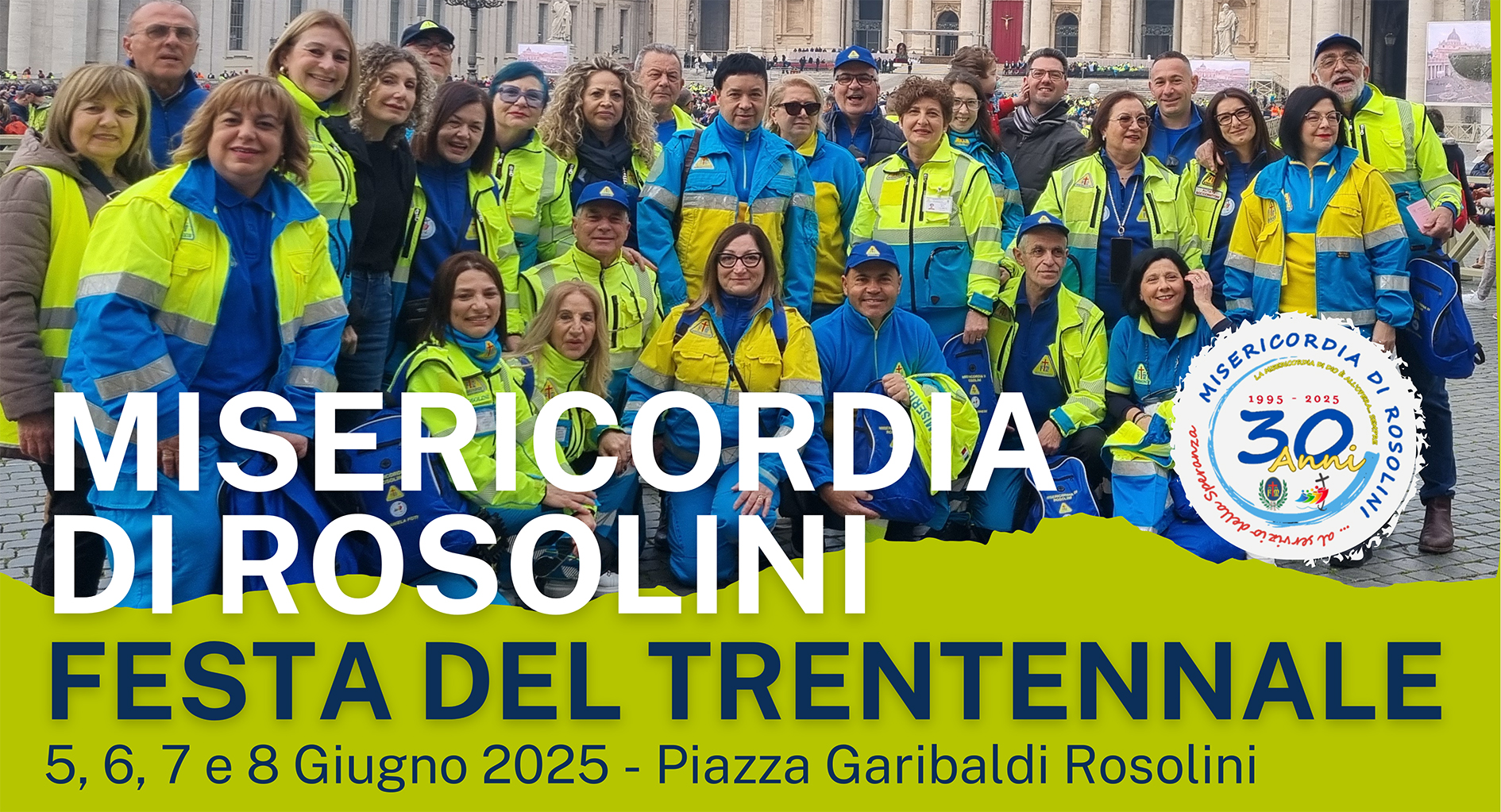 Dal 5 all’8 giugno si festeggiano 30 anni di speranza: un ricco programma per la Festa della Misericordia Dal 5 all’8 giugno si festeggiano 30 anni di speranza: un ricco programma per la Festa della Misericordia