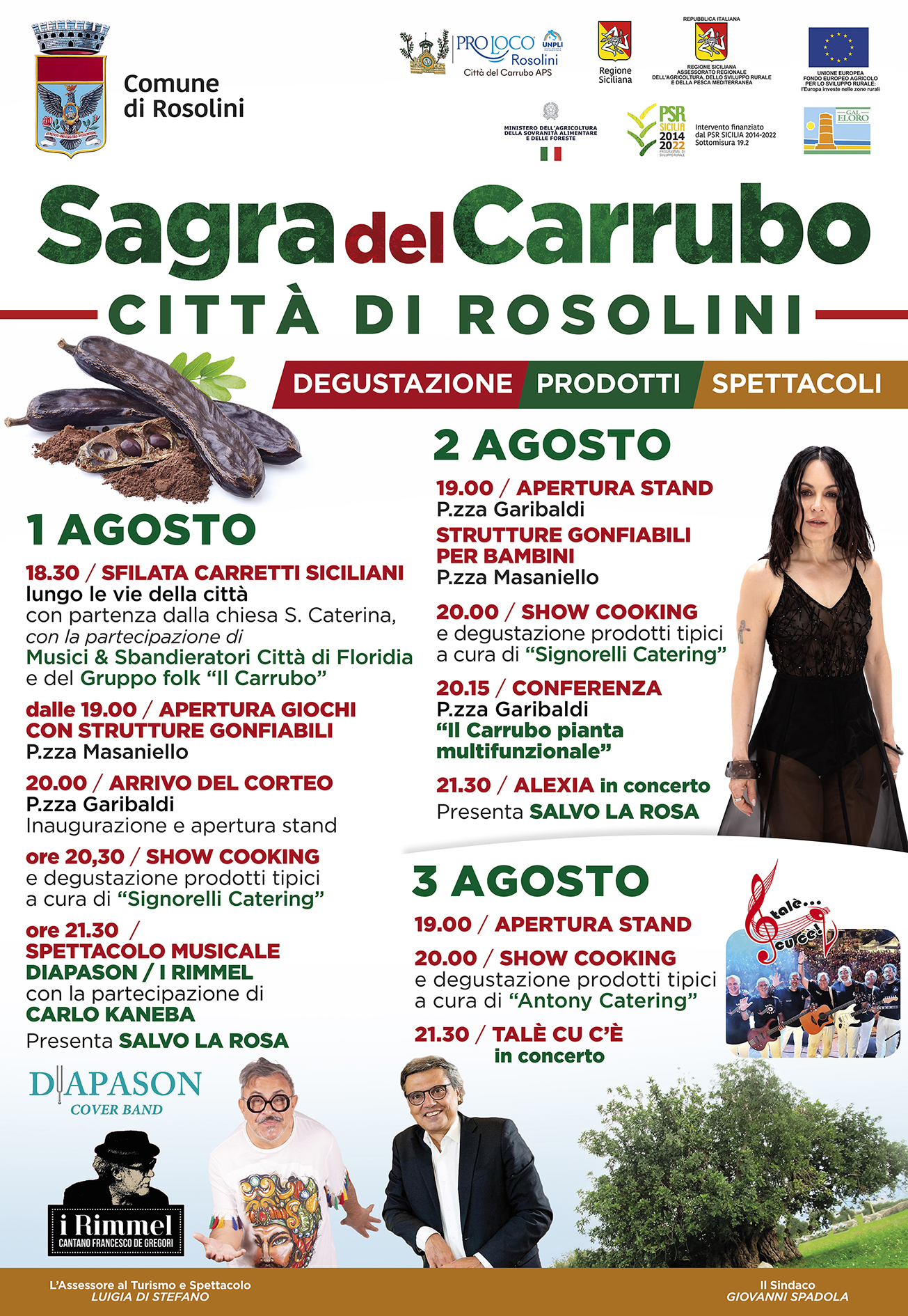 Dall’1 al 3 agosto Rosolini si prepara alla “Sagra del Carrubo 2025”, Vizzini: “Proporremo il meglio della nostra identità” Dall’1 al 3 agosto Rosolini si prepara alla “Sagra del Carrubo 2025”, Vizzini: “Proporremo il meglio della nostra identità”