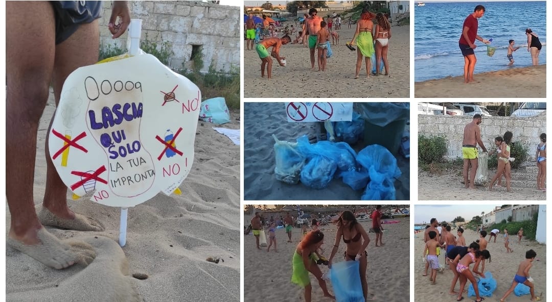 San Lorenzo: i residenti uniti per ripulire la spiaggia dai rifiuti: “Lascia quì solo la tua impronta” San Lorenzo: i residenti uniti per ripulire la spiaggia dai rifiuti: “Lascia quì solo la tua impronta”