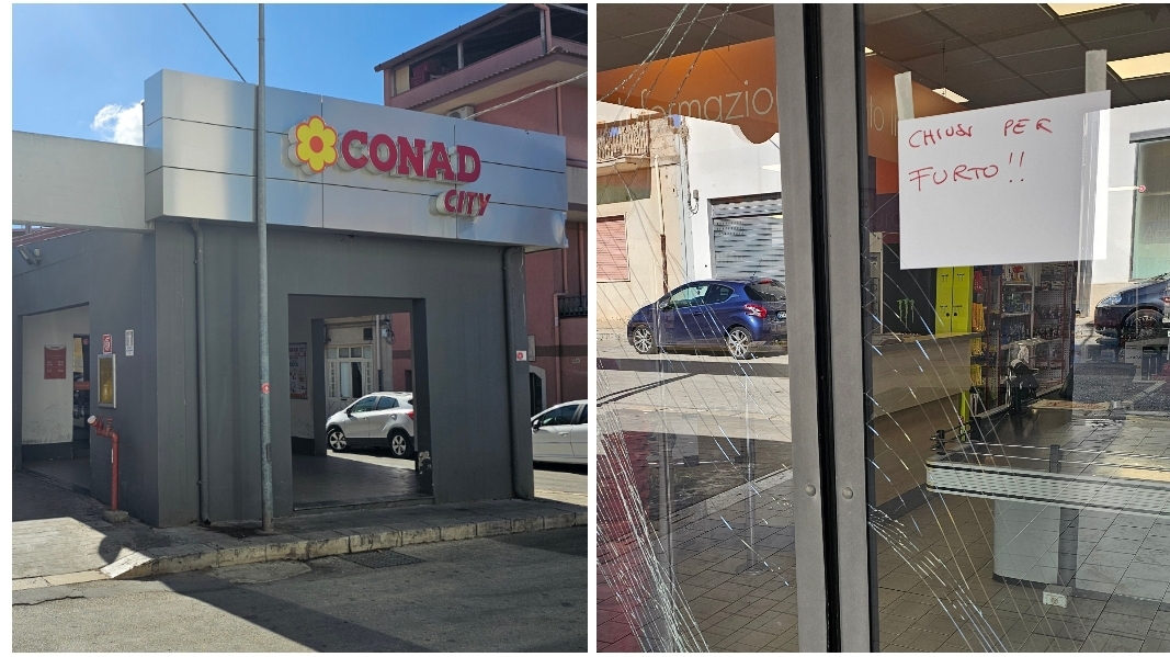 Furto nella notte al supermercato “Conad City” di via Giuga, rubate le casse e generi alimentari Furto nella notte al supermercato “Conad City” di via Giuga, rubate le casse e generi alimentari