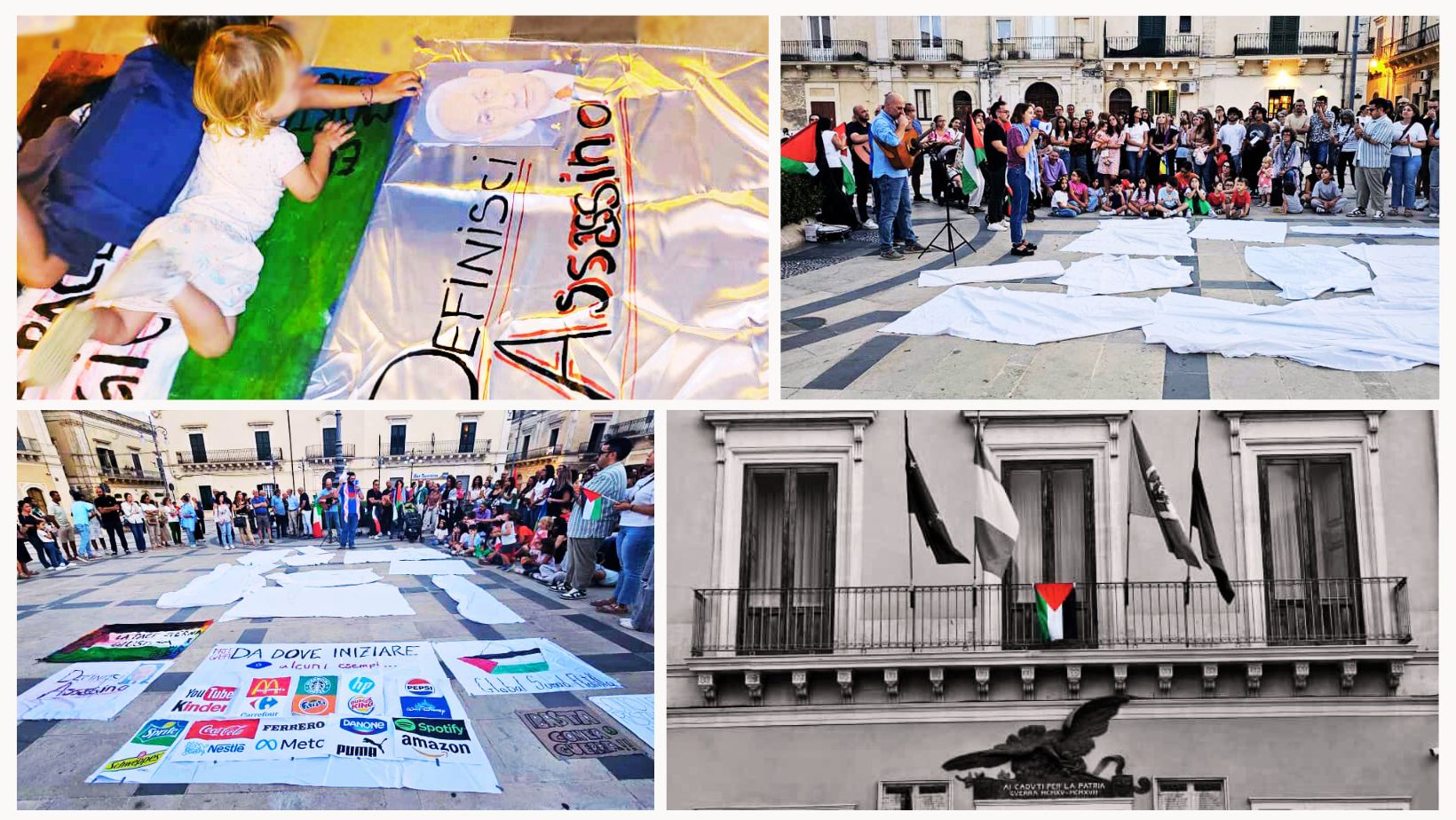 A Rosolini un sit-in per la Palestina e una mozione che ha rotto il silenzio istituzionale A Rosolini un sit-in per la Palestina e una mozione che ha rotto il silenzio istituzionale