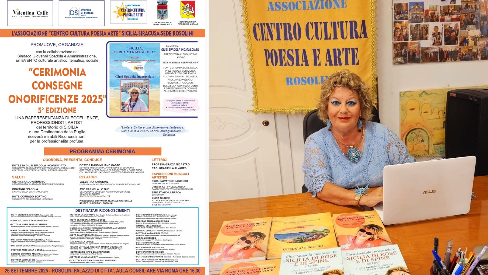 “Centro Cultura Poesia e Arte” premia le eccellenze: la quinta edizione della cerimonia venerdì in aula consiliare “Centro Cultura Poesia e Arte” premia le eccellenze: la quinta edizione della cerimonia venerdì in aula consiliare