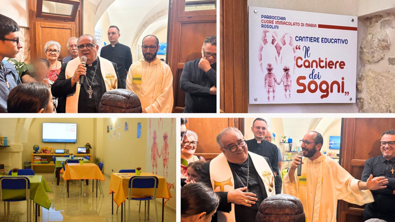 Al Cuore Immacolato inaugurato il “Cantiere dei sogni”, uno spazio educativo per bambini in difficoltà Al Cuore Immacolato inaugurato il “Cantiere dei sogni”, uno spazio educativo per bambini in difficoltà
