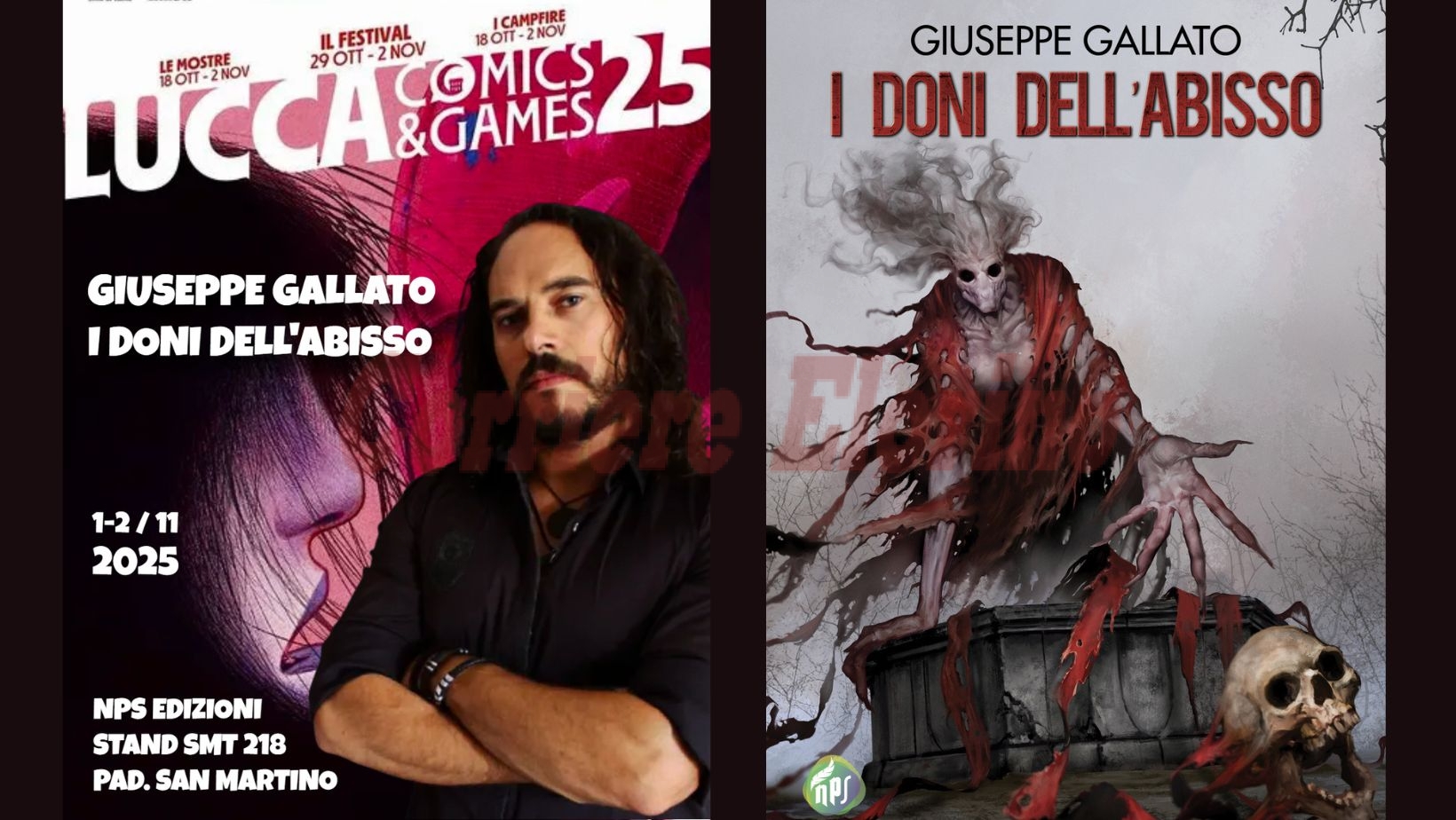 “I doni dell’abisso” dello scrittore Giuseppe Gallato approda al Lucca Comics&Games “I doni dell’abisso” dello scrittore Giuseppe Gallato approda al Lucca Comics&Games
