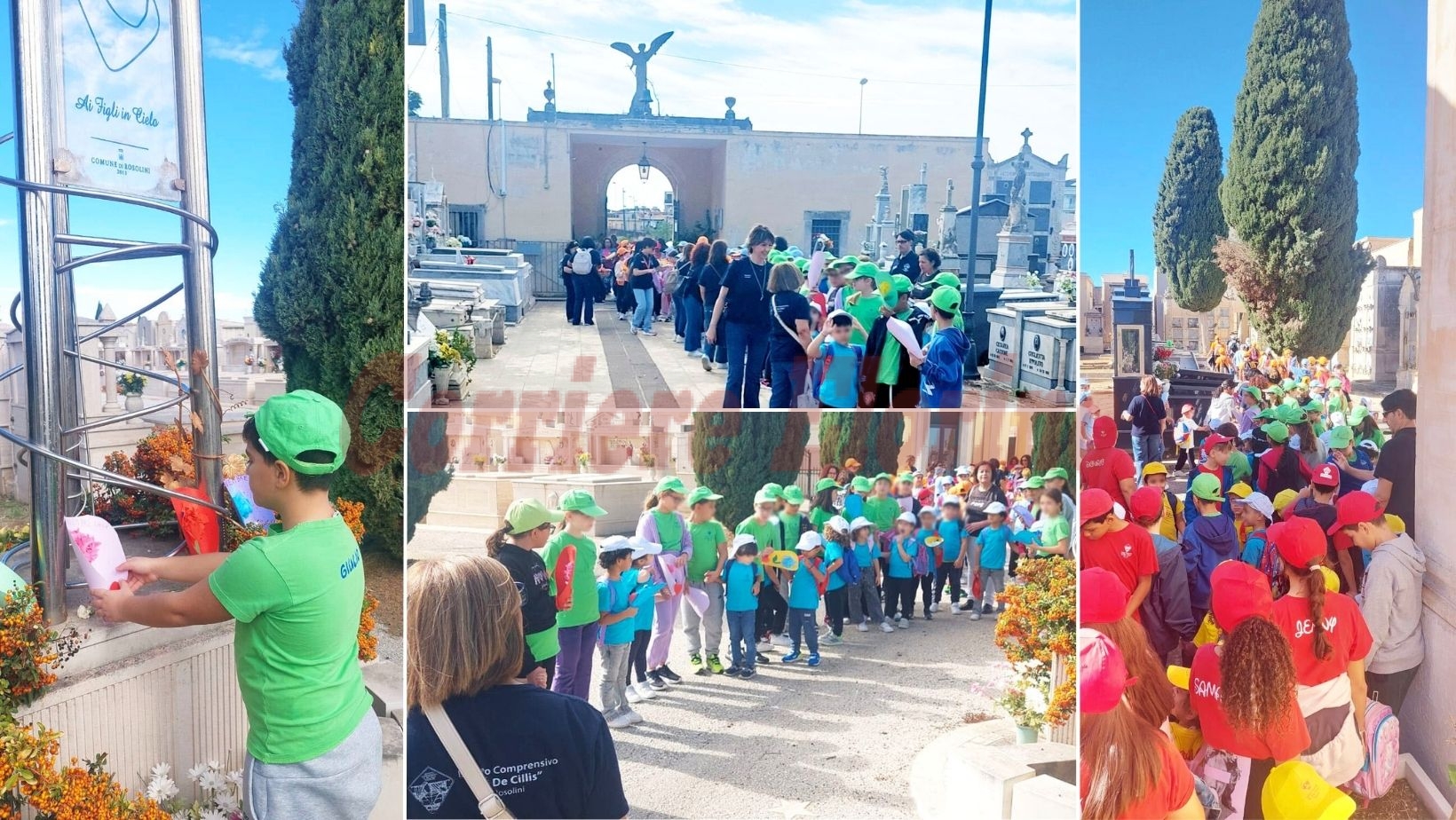 Un fiore per ricordare: gli studenti dell’istituto De Cillis in visita al Cimitero comunale Un fiore per ricordare: gli studenti dell’istituto De Cillis in visita al Cimitero comunale