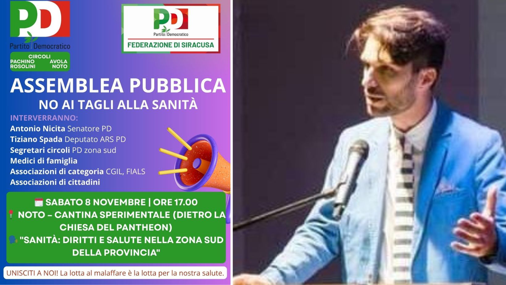 Inchiesta Asp di Siracusa, il PD di Rosolini: “Serve chiarezza politica, non solo giudiziaria”