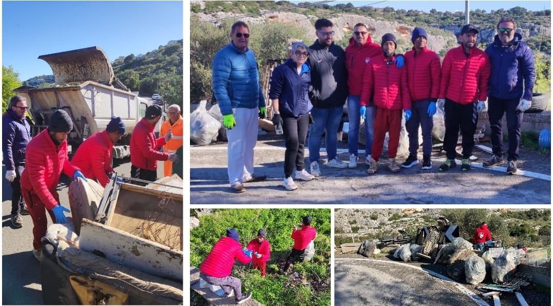 Residenti e migranti insieme per ripulire Cava Timparossa: un gesto di civiltà e integrazione