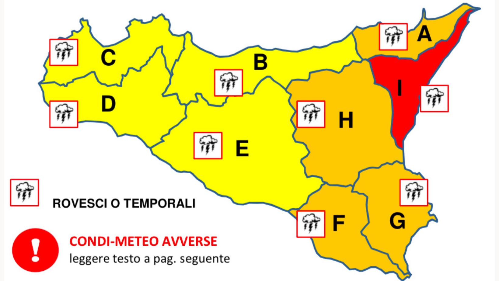 Maltempo in arrivo, domani allerta meteo arancione, a Rosolini scuole chiuse per due giorni