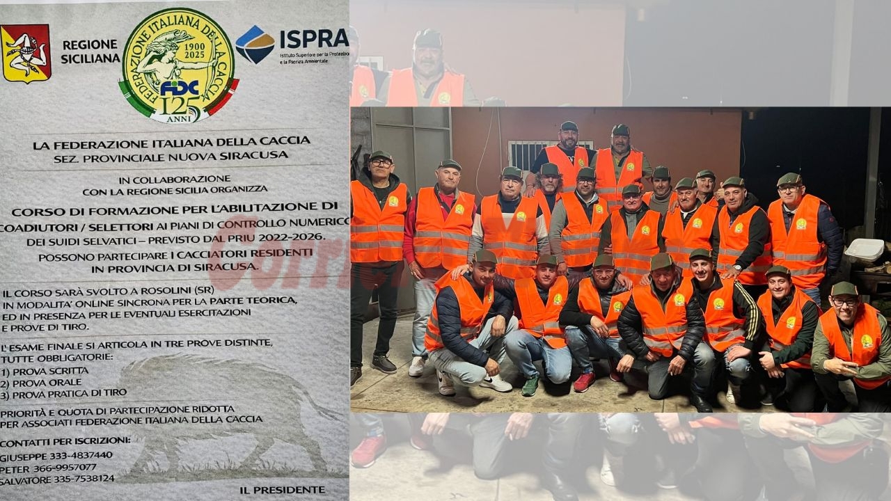 Emergenza cinghiali: al via le iscrizioni al corso per coadiutori-selettori in provincia di Siracusa