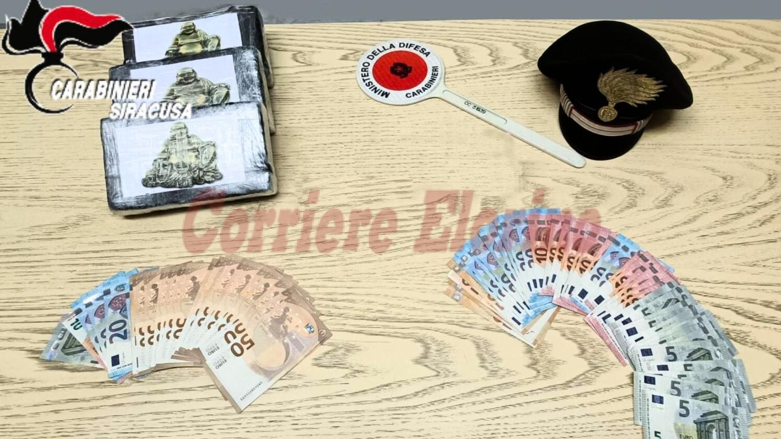 Trovato con quasi 3 chili e mezzo di cocaina, 23enne arrestato dai Carabinieri di Rosolini