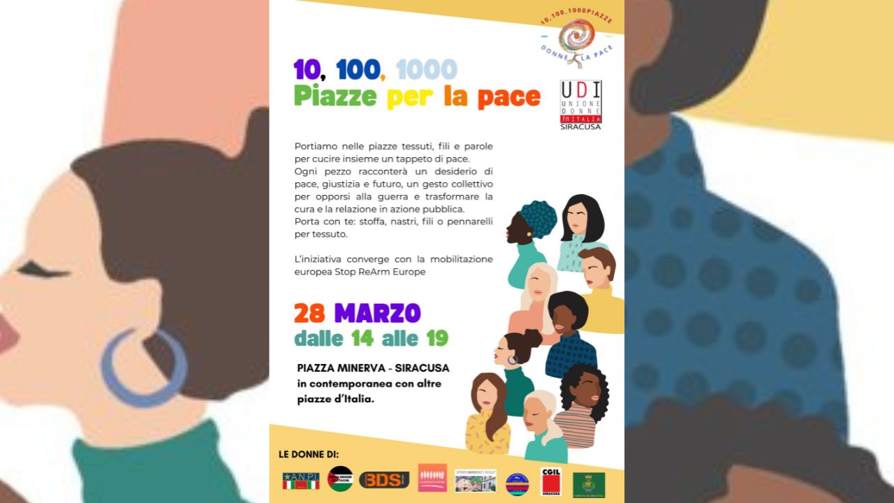 L’Istituto De Cillis in piazza per la pace: adesione all’iniziativa nazionale “10, 100, 1000 piazze” a Siracusa