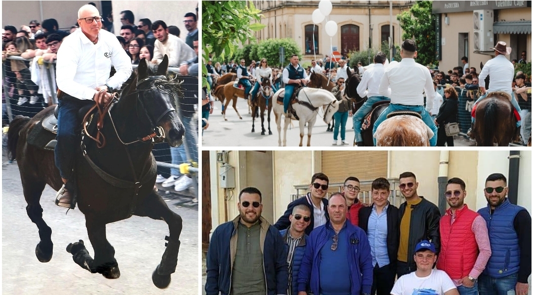 Il ricordo in memoria di Concetto Caccamo di “Cava Timparossa” alla cavalcata di San Giuseppe