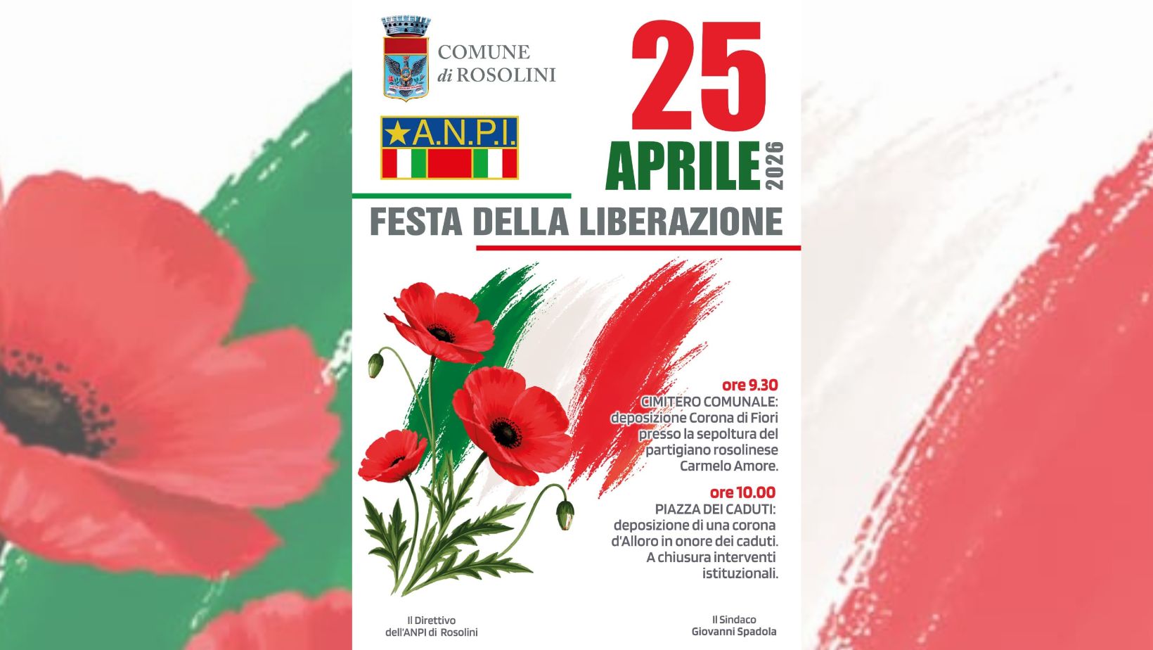 25 aprile a Rosolini: domani ANPI e Comune in piazza per la Festa della Liberazione