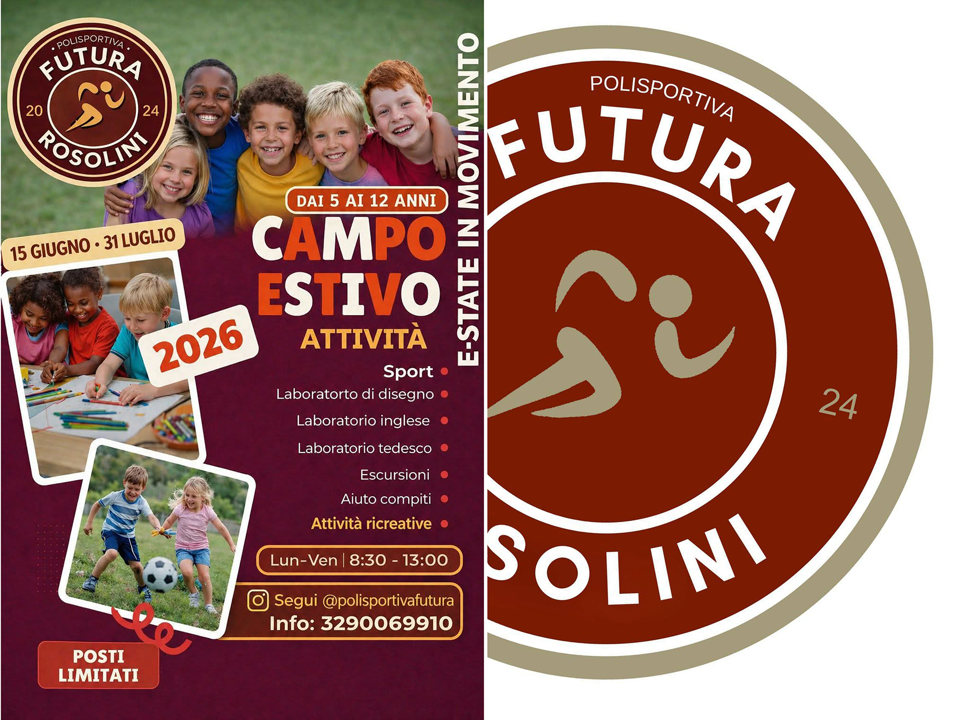 Campus Estivo “E‑State in Movimento 2026”: un’estate di sport, creatività e crescita con la Polisportiva Futura Campus Estivo “E‑State in Movimento 2026”: un’estate di sport, creatività e crescita con la Polisportiva Futura